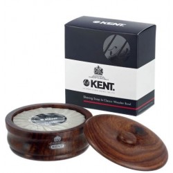 KENT SHAVING SOAP IN CLASSIC WOODEN BOWL